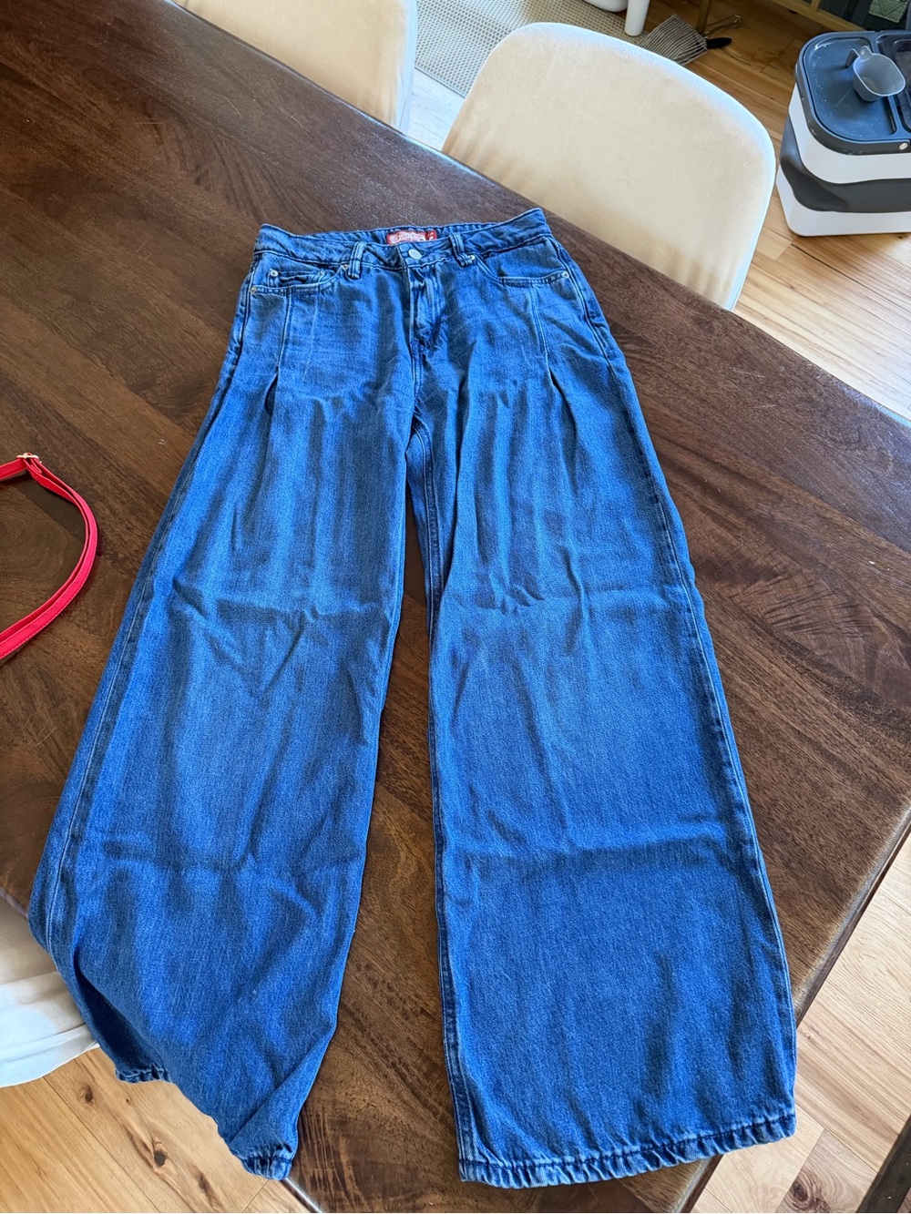 Lucky Brand Wide-Leg Jeans in Blue Wash